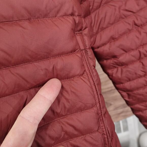 Brooks Brothers Red Fleece Jacket Mens 2XL Burgundy Down Puffer Lightweight‎ - Picture 4 of 16